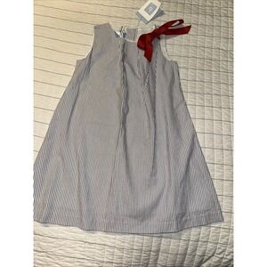 Bella Bliss Girls Sleeveless Seersucker Dress Size 5 NWT